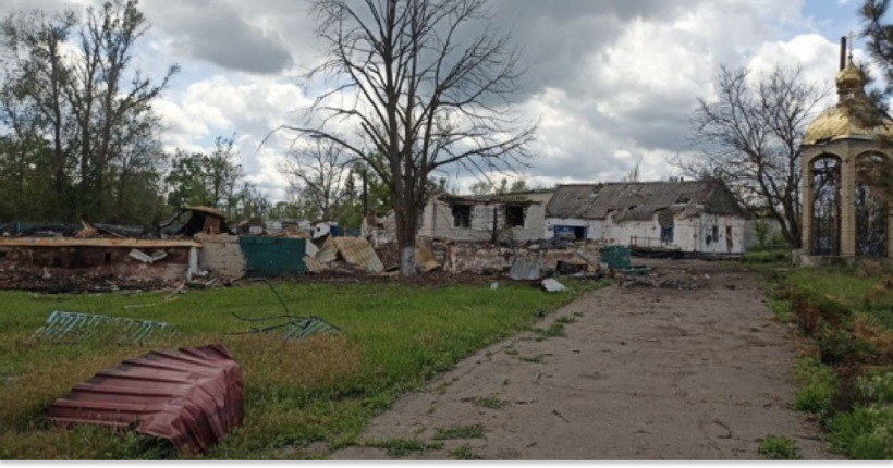 Російські війська знищили унікальний дерев'яний храм XIX століття на Донеччині